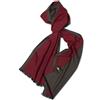 Posh Gear Uomo sciarpa di seta Bicolor2, nero 100% Seta