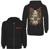 Slipknot 'Skull Teeth' (Black) Zip Up Hoodie (x-Large)