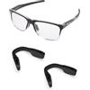 PapaViva Nasello di ricambio per Oakley Futurity OX8052/OO9482/Futurity RS OX8186/Futurity Sun OO9482, nero e nero., Euro Fit-2 Pieces