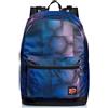 Seven Zaino Scuola The Double, Multicolore e Reversibile, Tasca Porta Borraccia, Zaino Medie e Superiori, Schinale imbottito per Ragazzi e Ragazze, viola blu