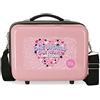 Roll Road One World Beauty case regolabile con tracolla rosa 29 x 21 x 15 cm Rigido ABS 9,14 L