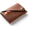 Crazy Horse Craft Portafoglio Slim Uomo Donna, Portacarte Pelle Rigenerata | Porta carte di credito e tessere minimalista con portamonete; pelle rigenerata morbida e flessibile, fino a 15 carte