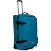 KADVA Valigia da Viaggio su Ruote Lazio I Bagaglio a mano da 74 Litri I Soft Shell con 2 Ruote I Telaio Telescopico I Peso 3,3 Kg I Colore Blu Marino
