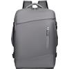 Treer Zaino per Ryanair Wizz Air 40x30x20 Borse da Cabina, Bagaglio a Mano 24L Zaino da Viaggio Aereo Donna Uomo Idrorepellente Casual Daypack con Foro di Ricarica USB e Tasca Antifurto (Grigio)