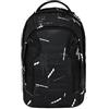 satch match plus zaino scuola satch ergonomico, espandibile 35 litri, unisex per ragazze e ragazzi, ideale per scuola Ninja Matrix - Nero