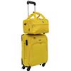 CABIN GO CABIN 5550 Set da 2 Valigie Trolley Leggero con Bagaglio a mano Borsone Piccolo Cabin Size - Trolley morbido con ruote girevoli 55x40x20 e Bagaglio a Mano 40x25x20