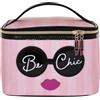 Camomilla Milano Beauty Case Donna, Poliestere, Collezione Be Chic, Misura M, Colore Rosa