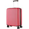 R.Leone Ryanair 55x40x20 cm Valigia Trolley Bagaglio a mano 4 Ruote in ABS Autonomo 999 (Rosso, Valigia 55x40x20 cm)