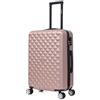 CELIMS - Bagaglio Medio | Valigia di medie dimensioni | Valigia leggera | 65 x 42 x 24 cm | Oro rosa