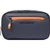PIQUADRO - Beauty Case - Impermeabile - Tessuto Resistente - Compatto e Versatile - Uomo - Colore Blu