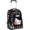 Maricart | Zaino Trolley Scuola Elementare per Bambini 34x25x52 cm con Ruote in Gomma Zainetto da Bambino o Bambina - BT21