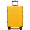 Shavont Valigia Grande Rigida in ABS, Trolley Leggero con 4 Ruote Doppie 360° Silenziose, Serratura Integrata, Valigia da Viaggio 76x50x29 cm (76 cm, Giallo)