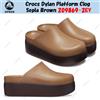 Crocs Zoccolo Crocs Dylan Platform marrone seppia 209869-2EY taglia unisex