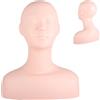 Acouto Testa di Modello per Pratica di Trucco e Massaggio Multifunzione - Manichino Morbido per Parrucca e Display Cappello