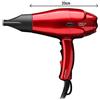 Sibel Sinelco France Origin Dreox compatto Asciugacapelli AC Rosso Metallique 2000 W