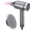 Solac - Asciugacapelli digitale Fast Ionic Blast 1600W | 3 velocità | 4 temperature | Funzione Ionica Anti-crespo, leggero e compatto | Accessori | Motore digitale Brushless