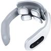 WOLWES Massaggiatore Collo Intelligente,Massaggio alle quattro teste,Impulso Elettrico Massaggiatore Cervicale,Massaggiatore per Collo Portatile Intelligente,Regalo per Uomo Donna A