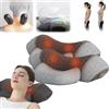 Dsongo Fisiorest - Massaggiatore 3 in 1 per il Collo Artuvate Cervicale, Massaggio Profondo e Rilassamento, con Calore, con Trazione per Aiutare a Dormire (Grigio, 2PCS)