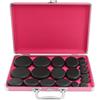 NiuLifeya Hot Stone - Set di 20 pietre massaggianti calde in basalto, pietre massaggianti portatili con riscaldamento, adatte per uso domestico, ideale per spa, massaggi, relax