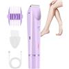 Generic Epilatore Elettrico Per Donne, Epilatore Impermeabile a Due Teste,Trimmer Bikini 400mAh | Per Corpo, Pelle, Gambe, Ascelle, Bellezza Intima e Viaggio