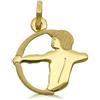 Generic CIONDOLO ZODIACALE SAGITTARIO IN ORO GIALLO 18 KT + COLLANA LACCIO IN OMAGGIO