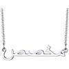 U7 Collana Personalizzata con Nome per Donna in Acciaio Inossidabile Collana con Nome Personalizzabile con Catena 45cm + 5cm Regolabile Regalo per Donna Mamma Amica Natale Compleanno
