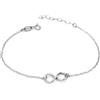 Argenteria MB Bracciale con Simbolo dell'Infinito in Argento Sterling 925 Argento