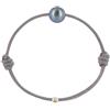 LES POULETTES BIJOUX - Bracciale Perla Coltivata Nera Les Poulettes - Classics - Grigio