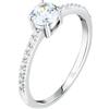 Morellato SAIW1790 - Anello da donna in argento 925% durevole, zirconi bianchi, collezione Tesori, solitario