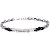 amorili Bracciale Uomo Personalizzato in Acciaio Inox Maglia Marina con Incisione | Braccialetto Maschile Elegante Regolabile | Gioiello Personalizzabile Idea Regalo per Lui bcc3112