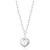 S'Agapõ Collana Donna, Collana Lunga Donna in Acciaio e Cristalli con Simbolo Cuore | Collezione Stellar - SSE04
