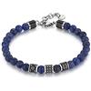 Brosway Bracciale Uomo in Acciaio e Pietre Naturali | Collezione Bullet - BUL27