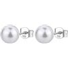 Brosway Orecchini Donna, Orecchini a Lobo in Argento e Infinite White/perle | Collezione FANCY - FIW143