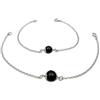 Cavaliere Gioielli Bracciale Su Coccu Portafortuna in argento 925 made in italy Amuleto Sardo Donna Ragazza malocchi (Pietra da 10 mm)