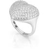 Chiara Feragni CHIARA FERRAGNI Anello Donna in Argento 925‰., Zirconi, Collezione SILVER COLLECTION, Cuore Full Pavé