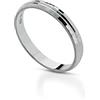 Donipreziosi Fedina Personalizzabile in Argento 925 con Incisione Nome e Data - AnelloFidanzamento per Lui o per Lei - Regalo San Valentino, Anniversario - Fedina Personalizzata Uomo Donna