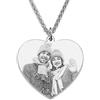 GBTROEY Collana Personalizzata Con Foto Ciondolo Cuore Testo Inciso Collana Immagine Ciondolo Personalizzato Gioielli Regali per Le Donne