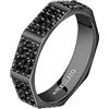 Morellato Motown anello Uomo in Acciaio inossidabile, pietre preziose, ip nero - SALS84019