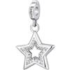 Rosato Charm Donna In Argento Con Simbolo Stella | Collezione Storie - RZ024R