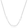 lorajewel Collane Personalizzate per Uomo con 1-5 Nome Argento Oro Nero Collana Gioielli Regalo per Uomini Papà Nonno Mariti Amici (Argento-3 Nome)