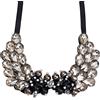 FINGERINSPIRE Collana girocollo choker statement con perle infilate e strass di cristallo finto, colletto bavero con perle e strass staccabile per camicetta, per ragazze e donne, Strass
