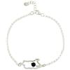 Playstation Bracciale donna sardegna centrale in argento con pietra onice pendente Su Coccu potafortuna