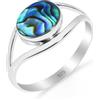 HIMALYA QUARTZ Anello Donna Argento Sterling 925, Anello Con Pietra Naturale Nozze, Fidanzamento Solitario Anello Design Classico Anello RB-01-ABLS-6.5
