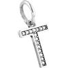 LES FOLIES DI PAOLA GRIECO Charm Lettera T Iniziale Nome Ciondolo Pendente in argento 925 - Les Folies per Pandora