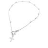 inSCINTILLE I Rosari Bracciale Uomo Donna n argento 925 a Rosario con croce pendente varie misure sfera lucida, confezione regalo inclusa (Sfera: 2 mm - Argento)