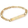 MyNameNecklace MYKA - Personalizzato Bracciale Uomo in Argento 925 con Nome - Inciso Gioielleria - Regalo per fidanzato o papà - Regalo di Natale (Placcato Oro 18K)