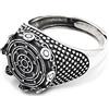 Damiano Argenti Anello da Uomo in Argento Sterling 925 con Labirinto, misura Regolabile Argento