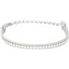 Breil, Collezione Emma, Bracciale Donna Multifilo, in Acciaio Lucido con Zirconi, Due Catene Snake, Catena Tennis con Cubic Zirconia, Chiusura a Gancio, Lunghezza Regolabile fino a 15 cm