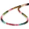 NirvanaIN Collana da donna in tormalina multi, collana a 1 filo, delicata catena in argento Sterling 925, 45 cm, regalo per moglie, mamma, fidanzata, Pietra, Tormalina