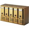 Alubox Cassetta postale serie 'cubo' c5 - cm 52 x 17,5 x h 30 bronzo